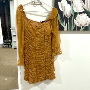 Mini dress gold sexy!